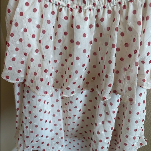 Vintage inspired Polka Dot Tiered Ruffle Dress Size Small - Picture 4 of 4